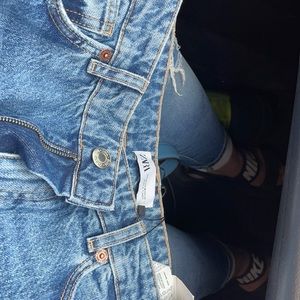 Zara High rise wide leg jeans
